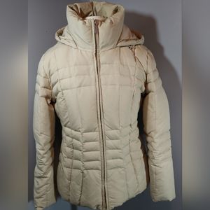 Calvin Klein Ladies Puffer Jacket Ski Coat Size Medium Cream